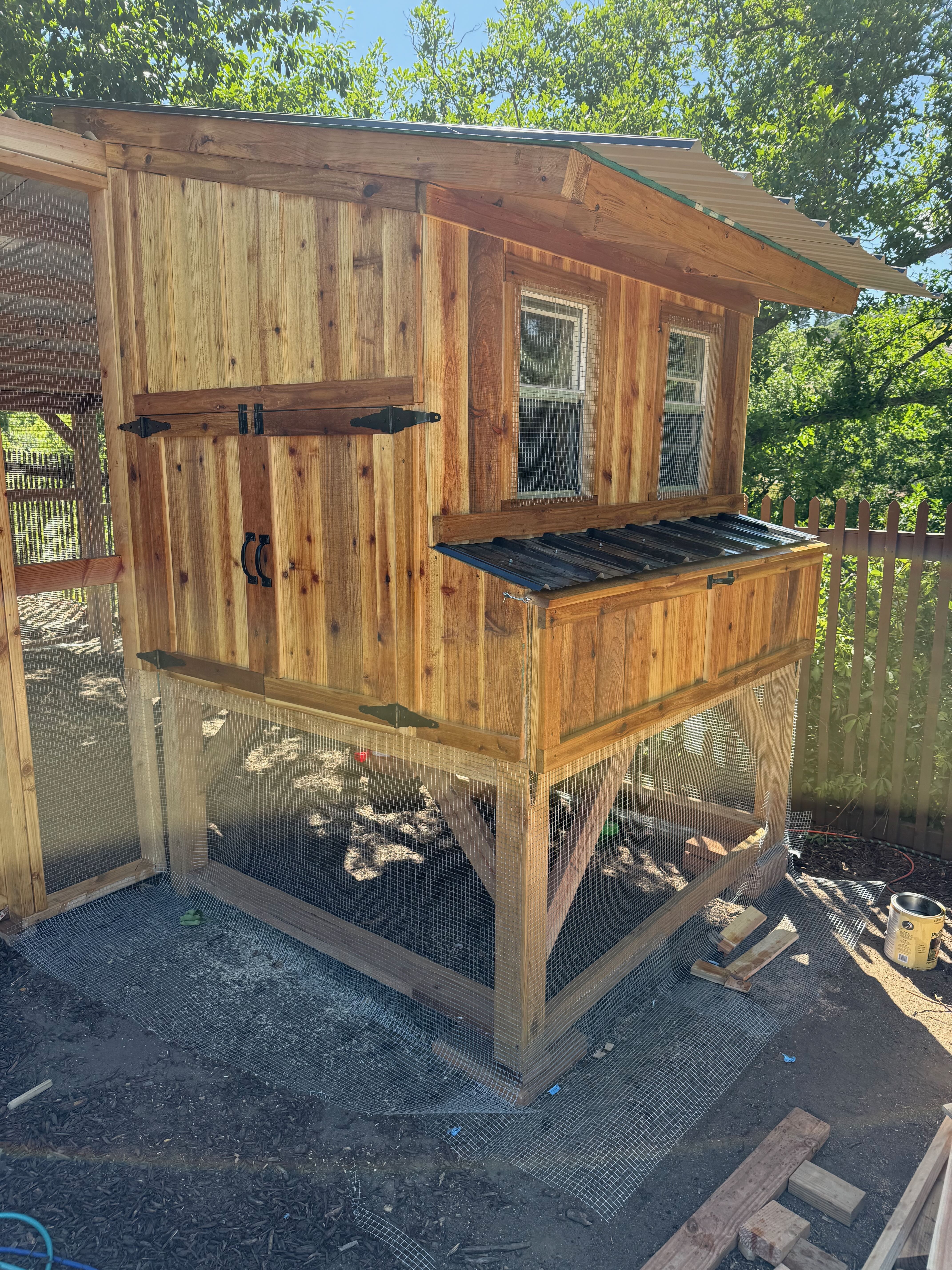 Finished elevated chicken coop, Broadmoor area