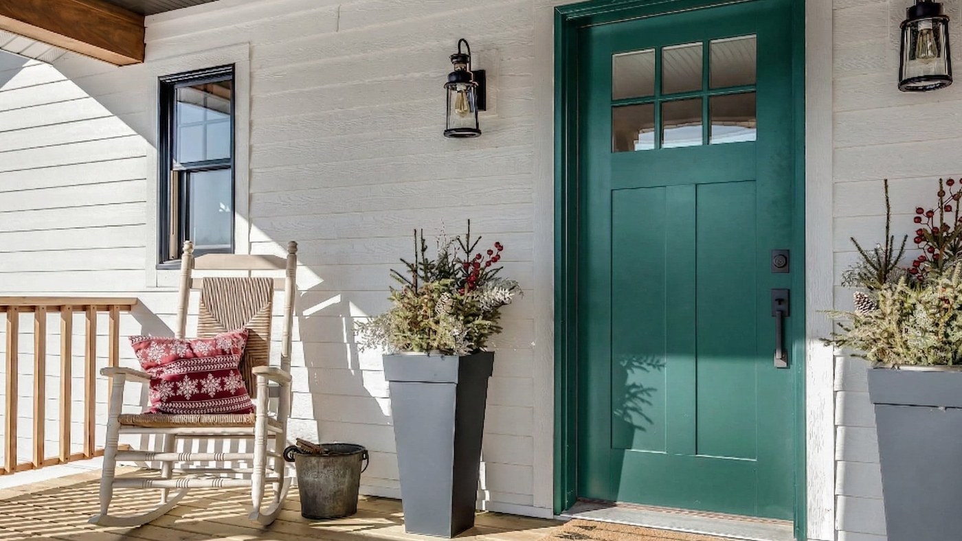 New entry door installation on a Colorado Springs home